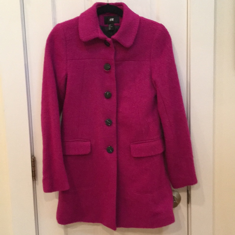 Wool blend coat